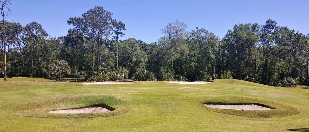 Pot Bunkers Around 8th Green